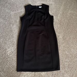 Calvin Klein Dress Womens 18W Black Bodycon Sheath Sleeveless Stretch LBD